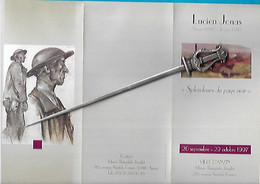 Triptyque EXPOSITION LUCIEN JONAS (1880-1947) . Musée Théophile Jouglet Anzin , Septembre 1997 - Riviste & Cataloghi