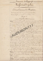 HUPPAYE - Règlement De Police Manuscrit - 1874 - (P241) - Manuscrits