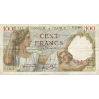 France, 100 Francs, Sully, 1940, 1940-08-01, TB+, Fayette:26.34, KM:94 - 100 F 1939-1942 ''Sully''