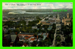 OMAHA, NE - VIEW LOOKING N. E. FROM HIGH SCHOOL -  TRAVEL IN 1909 - - Omaha