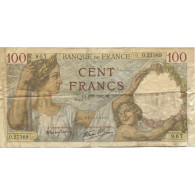 France, 100 Francs, Sully, 1942, 1942-01-08, B, Fayette:26.64, KM:94 - 100 F 1939-1942 ''Sully''