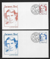 Polynésie - Jacques Brel - Enveloppe - Cartas & Documentos