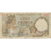 France, 100 Francs, Sully, 1940, 1940-08-22, B, Fayette:26.23, KM:94 - 100 F 1939-1942 ''Sully''
