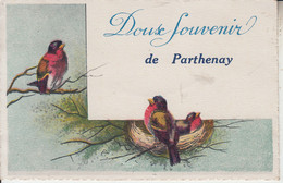 Doux Souvenir De PARTHENAY - Nid Oiseaux   PRIX FIXE - Parthenay