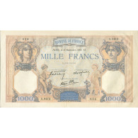 France, 1000 Francs, Cérès Et Mercure, 1939, 1939-11-16, SUP+, Fayette:38.39 - 1 000 F 1927-1940 ''Cérès E Mercure''