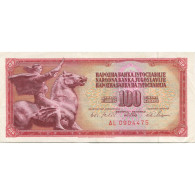 Billet, Yougoslavie, 100 Dinara, 1965, 1965-08-01, KM:80b, TTB - Joegoslavië