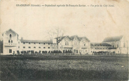 CPA 33 Gironde Gradignan Orphelinat Agricole St François Xavier Vue Prise Du Côté Nord - Etat - Gradignan