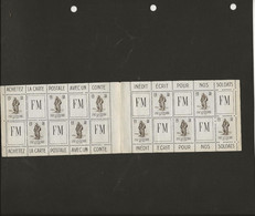 FRANCHISE MILITAIRE - FRANCE -N° 10 A  BLOC DE 10 PROVENANT DE CARNET NEUF S G - ANNEE 1940 - - Timbres De Franchise Militaire