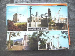 Nederland Holland Pays Bas Edam Met Molen En Witte Brug - Edam