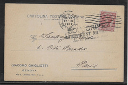Italie - Carte - Poststempel