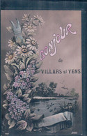 Un Bonjour De Villars Sous Yens VD Avec Des Fleurs  (2542) - Yens