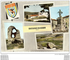 CPSM (Réf:J643) Souvenir De CHATEAUNEUF-de-RANDON 10 C (LOZÈRE 48) MULTI VUES - Chateauneuf De Randon