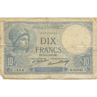 France, 10 Francs, Minerve, 1932, 1932-06-16, TB, Fayette:6.16, KM:73d - 10 F 1916-1942 ''Minerve''