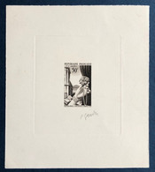 FRANCE 1 ERE EPREUVE D'ARTISTE EN SEPIA N° 973A NON EMIS BIJOUX ET ARTICLES DE PARIS SIGNEE P.GANDON - Artist Proofs