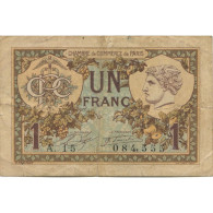 France, Paris, 1 Franc, 1920, TB, Pirot:97-36 - Chambre De Commerce