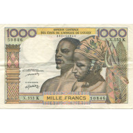 Billet, West African States, 1000 Francs, Undated (1977-92), KM:803Tm, SUP - États D'Afrique De L'Ouest