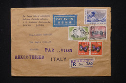 JAPON - Enveloppe De La Mission Catholique De Arakawa En Recommandé En 1964 Pour L 'Italie - L 112887 - Cartas & Documentos