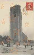 CP Mory Canton De Croisilles L'église Animée 1913 - Other Municipalities