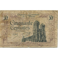 France, Marne, 50 Centimes, 1920, Chambre De Commerce, B, Pirot:43-1 - Chambre De Commerce