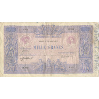 France, 1000 Francs, Bleu Et Rose, 1912, 1912-07-29, TTB, Fayette:36.26, KM:67g - 1 000 F 1889-1926 ''Bleu Et Rose''