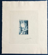 FRANCE EPREUVE D'ARTISTE EN BLEU VERT N° 973 Joaillerie Et ORFEVRIE SIGNEE P.GANDON - Artist Proofs