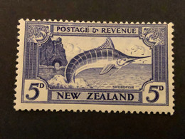 NEW ZEALAND  SG 561  5d Ultramarine  MLH* - Unused Stamps
