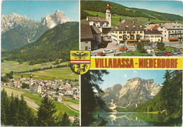 M3507 Villabassa Niederdorf (Bolzano) - Val Pusteria Pustertal Panorama Vedute Multipla Stemma Cittadino / Viaggiata - Vipiteno