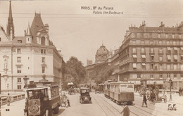 PARIS: Boulevard Du Palais (Autocar, Tramway, Voiture) - Openbaar Vervoer