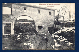 Westlicher Kriegsschauplatz. Laufgraben. Soldat Allemand Dans Une Tranchée. Feldpostkarte - Weltkrieg 1914-18