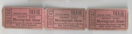3 Tickets D'Entrée / MOVIEGRAPH SHOW: Theatre/ Admit One /The Keystone Moviegraph Is The Best/Vers 1930-50   TCK235 - Tickets - Vouchers