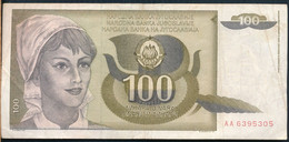 °°° JUGOSLAVIA - 100 DINARA 1991 °°° - Joegoslavië