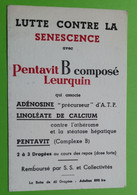 Buvard 1045 - Laboratoire Leurquin - PENTAVIT - Etat D'usage : Voir Photos - 8x12 Cm Environ - Années 1950 - Produits Pharmaceutiques