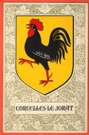 CBA-01 Ecusson District Broye-Vully Corcelles-le-Jorat Coq        Non Circulé Blason, Bannière, Armoiries, Héraldique - Jorat-Mézières