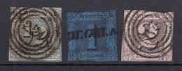 Thurn Und Taxis - 1852/58 - Michel Nr. 3/5 N4 - Gestempelt - 130 Euro - Tour Et Taxis