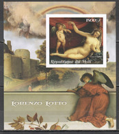 JA827 IMPERF 2018 ART PAINTINGS LORENZO LOTTO 1BL MNH - Other