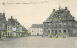 THOUROUT - Marché Et Hôtel De Ville (Kommandantuur) - Torhout