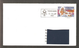 Foroyar 1987 Torshavn - Chess Cancel On Traveled Envelope - Echecs