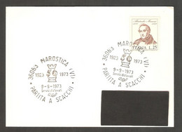 Italy 1973 Marostica - Chess Cancel On Card - Echecs