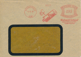 Red Meter – EMA – Freistempel - 1930 Kranichfeld (ILM) Richard Schaaf Electrotechnisch Fabrik - Machine Stamps (ATM)