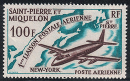 ST PIERRE ET MIQUELON - POSTE AERIENE PA N°31 - NEUF SANS TRACE DE CHARNIERE - COTE 17€ - YT 2015. - Ungebraucht