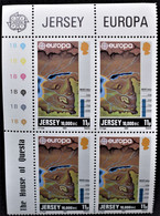 JERSEY BLOQUE - 4   HISTORICAL FACTS MNH 1982 EUROPA CEPT NEW ** - 1982