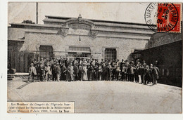 CPA13 - MARSEILLE (13) – Les Membres Du Congrès De L'Epicerie Française Visitant Les Savonneries De La Méditerranée - Exposition D'Electricité Et Autres