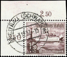 1937, Deutsches Reich, 657 Ecke, Gest. - Unclassified