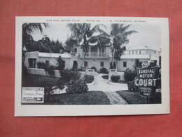 Sun Dial Motor Court.    West Palm Beach    Florida      Ref  5386 - West Palm Beach