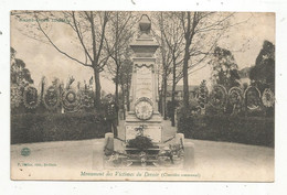 Cp,  93 , SAINT OUEN , Monument Des VICTIMES DU DEVOIR , Cimetière Communal , Voyagée , Militaria - Saint Ouen