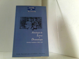 Antologia De Letras Y Dramaturgia. Jovenes Creadores 1996 - 1997. Creation En Movimiento - Andere & Zonder Classificatie