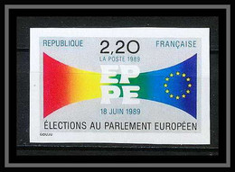 France N°2572 élections Au Parlement Européen (europe Europa Cept) Non Dentelé ** MNH (Imperf) - Non Dentellati