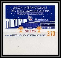 France N°2589 UIT (itu) Union Internationale Des Télécommunications Espace (space) Non Dentelé ** MNH (Imperf) - Imperforates