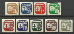 SLOVAKIA Slowakei 1939 Zeitungsmarken Newspaper Stamps Michel 54 - 65 * - Ungebraucht