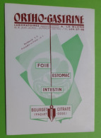 Buvard 1088 - Laboratoire - ORTHO GASTRINE - Etat D'usage: Voir Photos - 10.5 X 15 Cm Environ - Années 1950 - Produits Pharmaceutiques